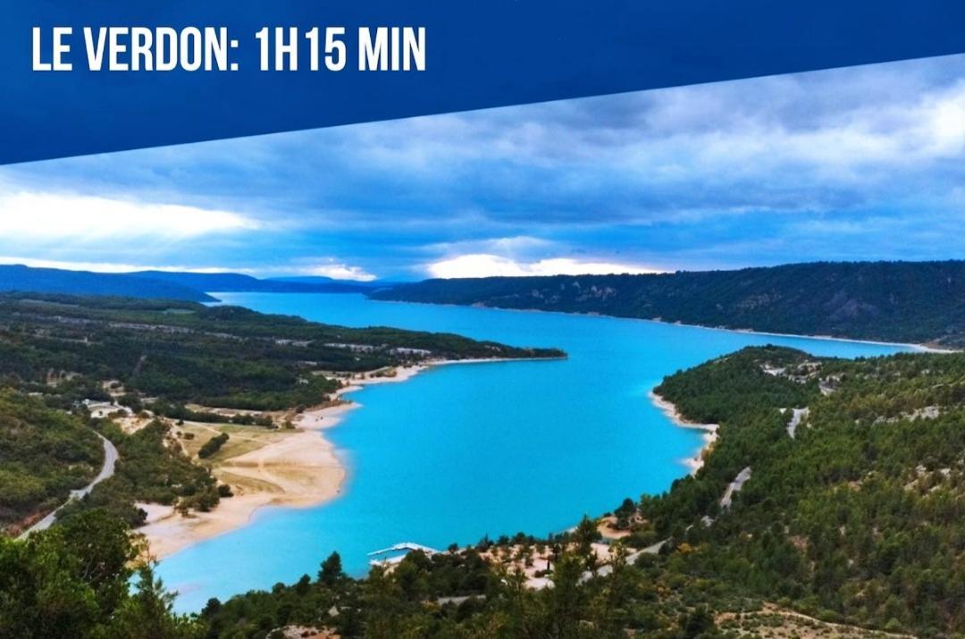La Rose Des Vents & Spa - Gite Provence Neoules Bagian luar foto